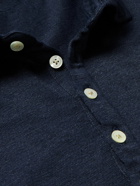 Massimo Alba - Raya Linen-Jersey Polo Shirt - Blue
