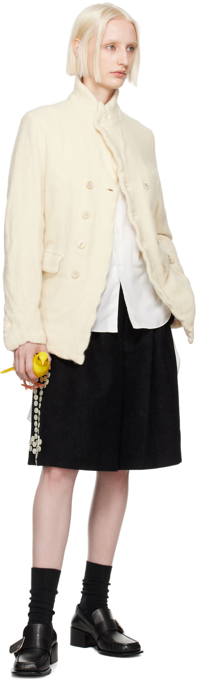 Comme des Garçons Homme Plus Black Button Shorts