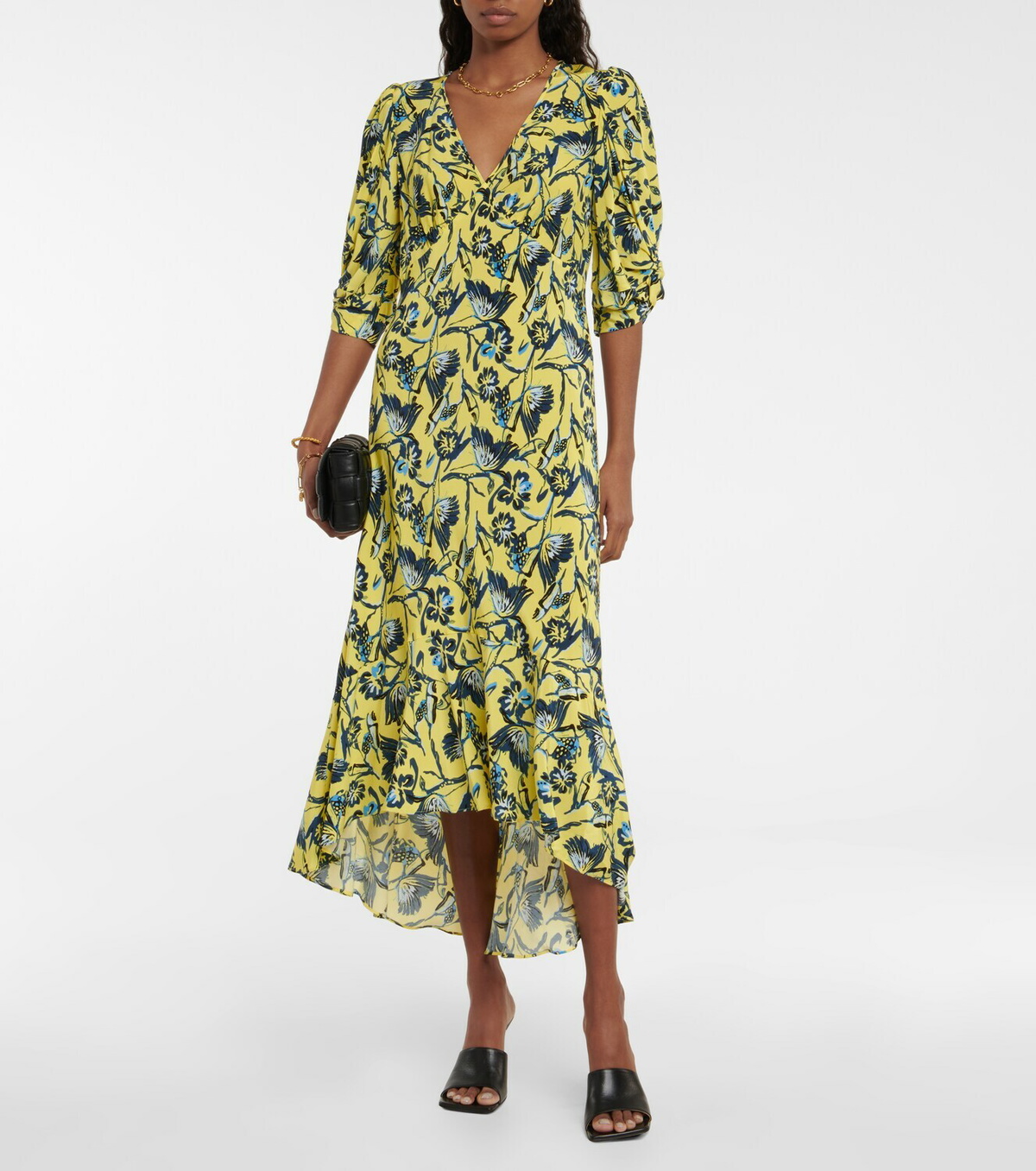 Mini Robe Crêpe Diane Von Furstenberg Jessica - Taille XXS - Noire - Neuf Avec étiquettes