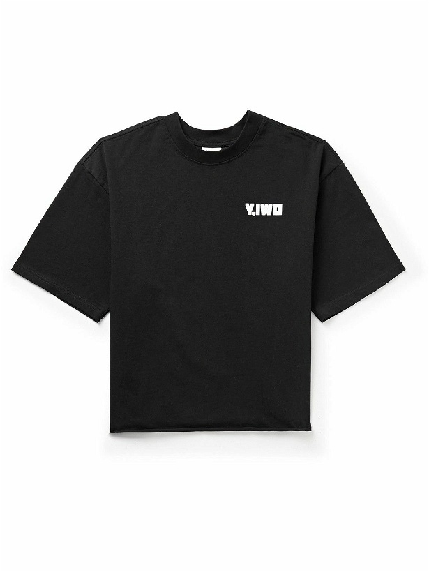 Photo: Y,IWO - Logo-Print Cotton-Jersey T-Shirt - Black