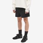 Dries Van Noten Men's Patch Pocket Jersey Shorts in Black