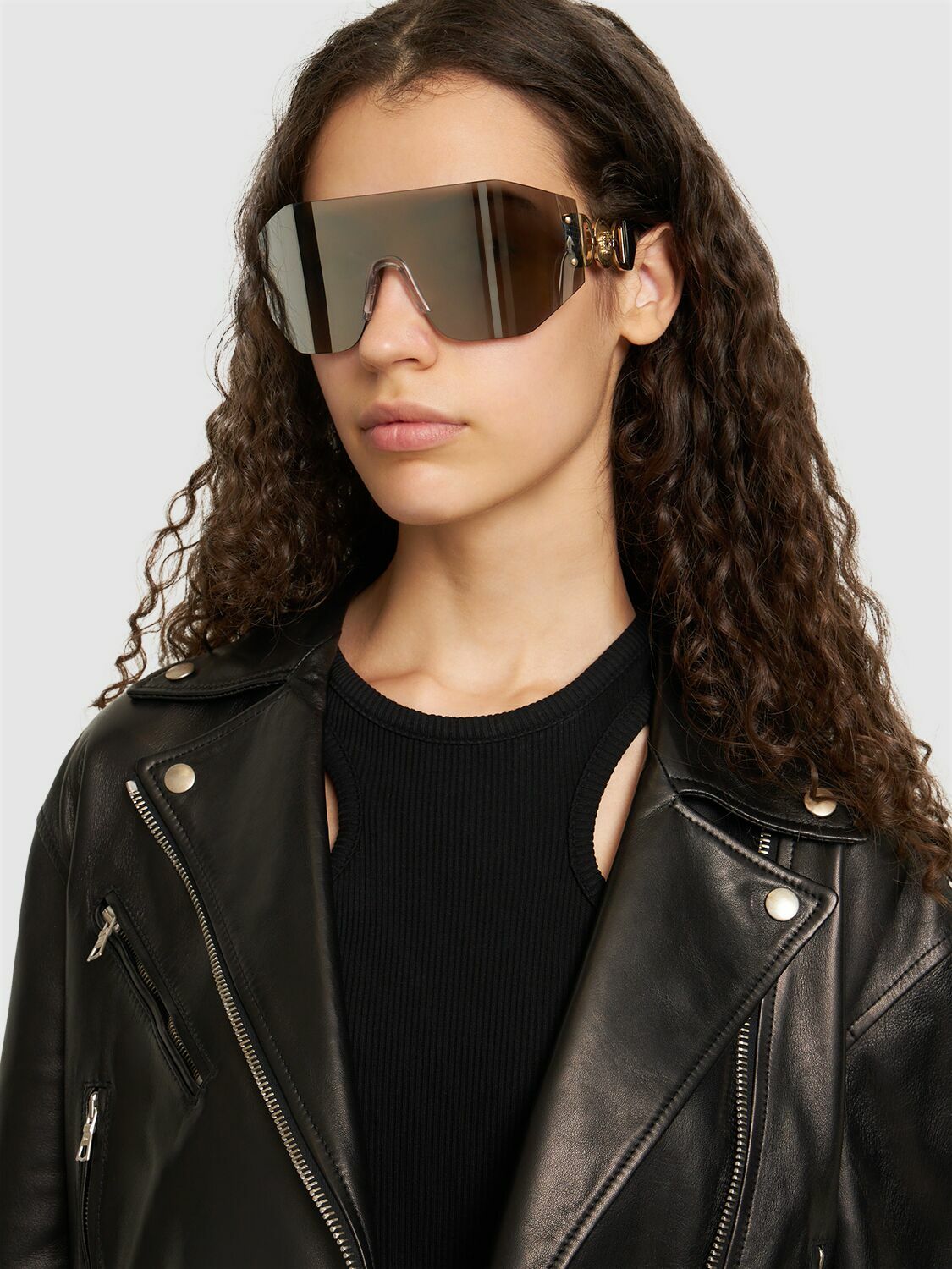 VERSACE - Medusa Coin Mask Metal Sunglasses Versace