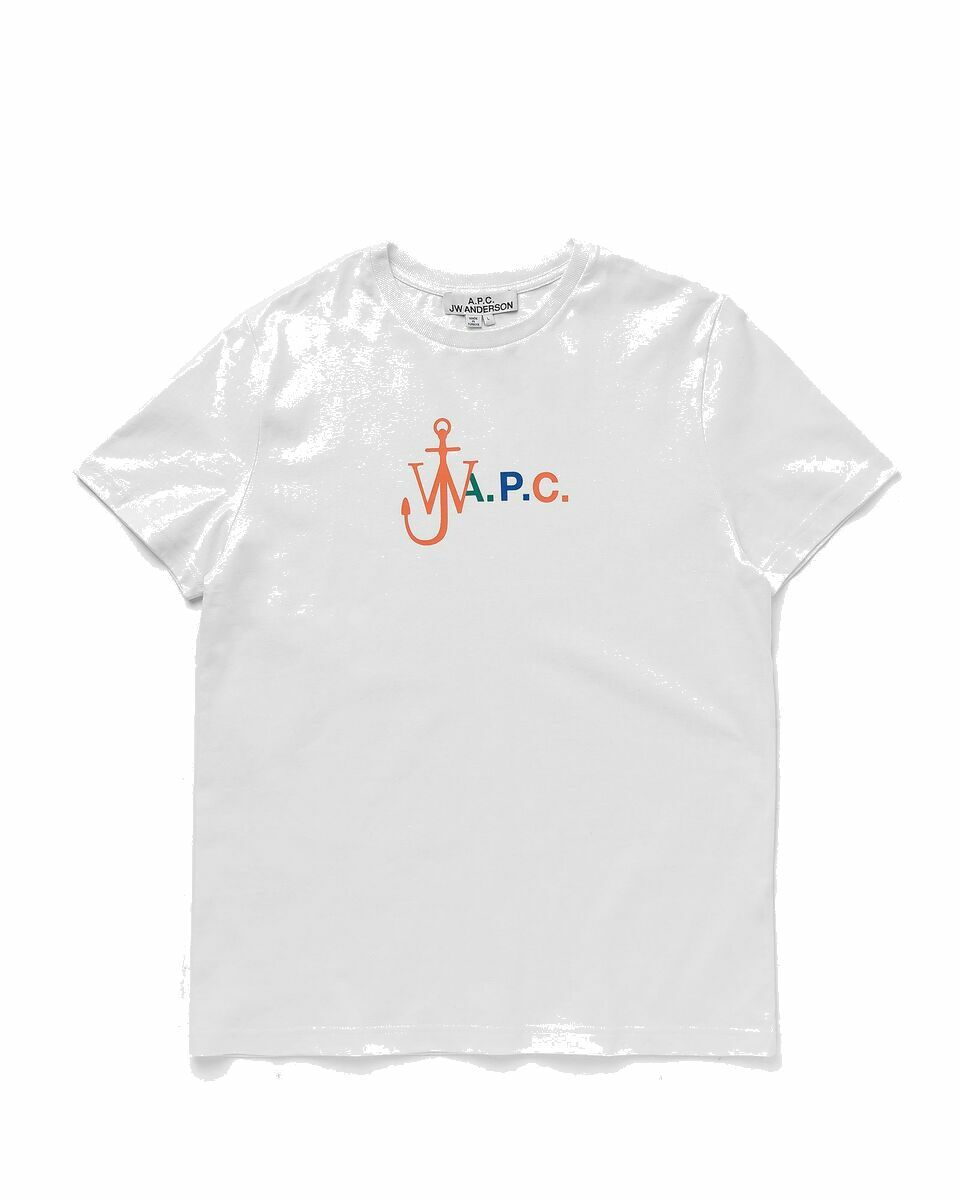 Photo: A.P.C. X Jw Anderson Tee Anchor White - Mens - Shortsleeves