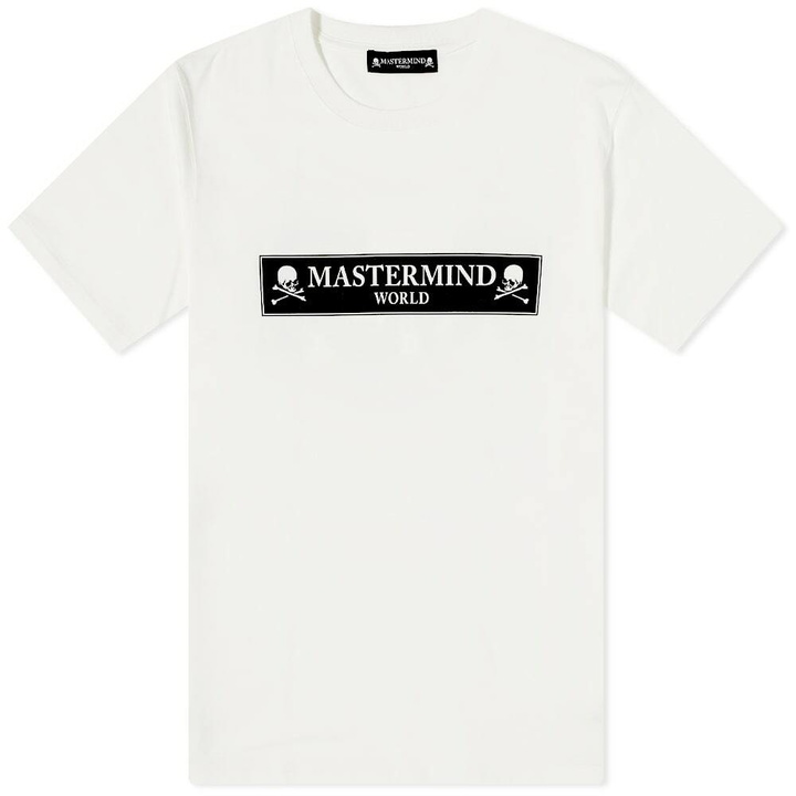 Photo: MASTERMIND WORLD Men's Regular Box Logo T-Shirt in White