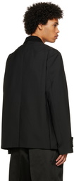 sacai Black Paneled Blazer