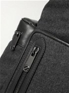 Ermenegildo Zegna - Leather-Trimmed Wool Backpack