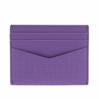 Givenchy Men's Embossed 4G Logo Bicolour Card Holder in Dark Grey/Purple