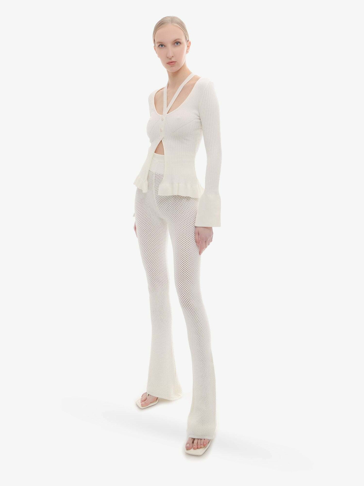 Andrea Adamo Trouser Beige   Womens