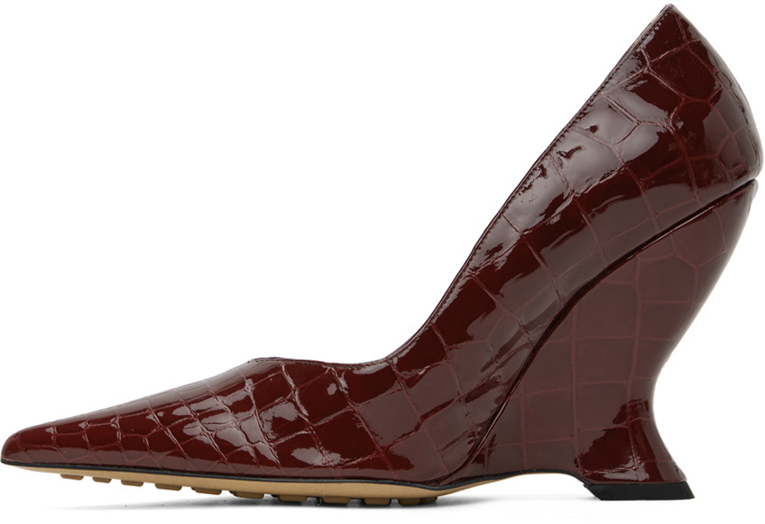 Bottega Veneta Burgundy Punta Pump Heels