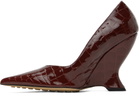 Bottega Veneta Burgundy Punta Pump Heels