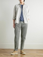Hartford - Joggy Straight-Leg Cotton Trousers - Green