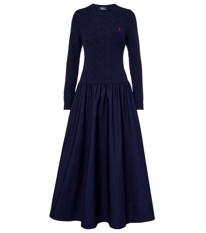 Photo: Polo Ralph Lauren Cotton and wool-blend maxi dress