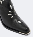 Rabanne Leather cowboy boots