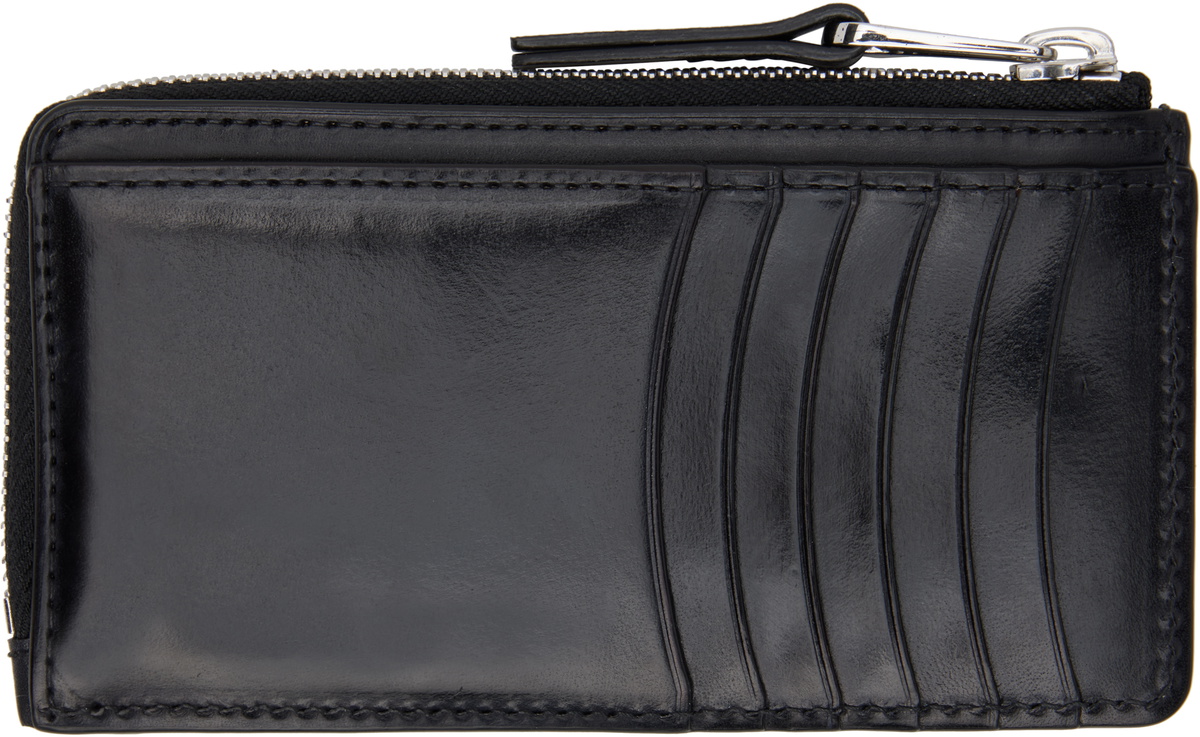 LEMAIRE Black Patina Zip Coin Card Holder Lemaire