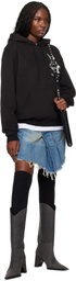R13 Black Harness Low Rider Cowboy Boots