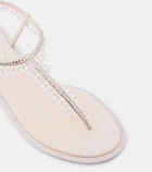 Rene Caovilla Chandelier embellished thong sandals