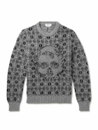 McQueen - Fair Isle Knitted Sweater - Gray