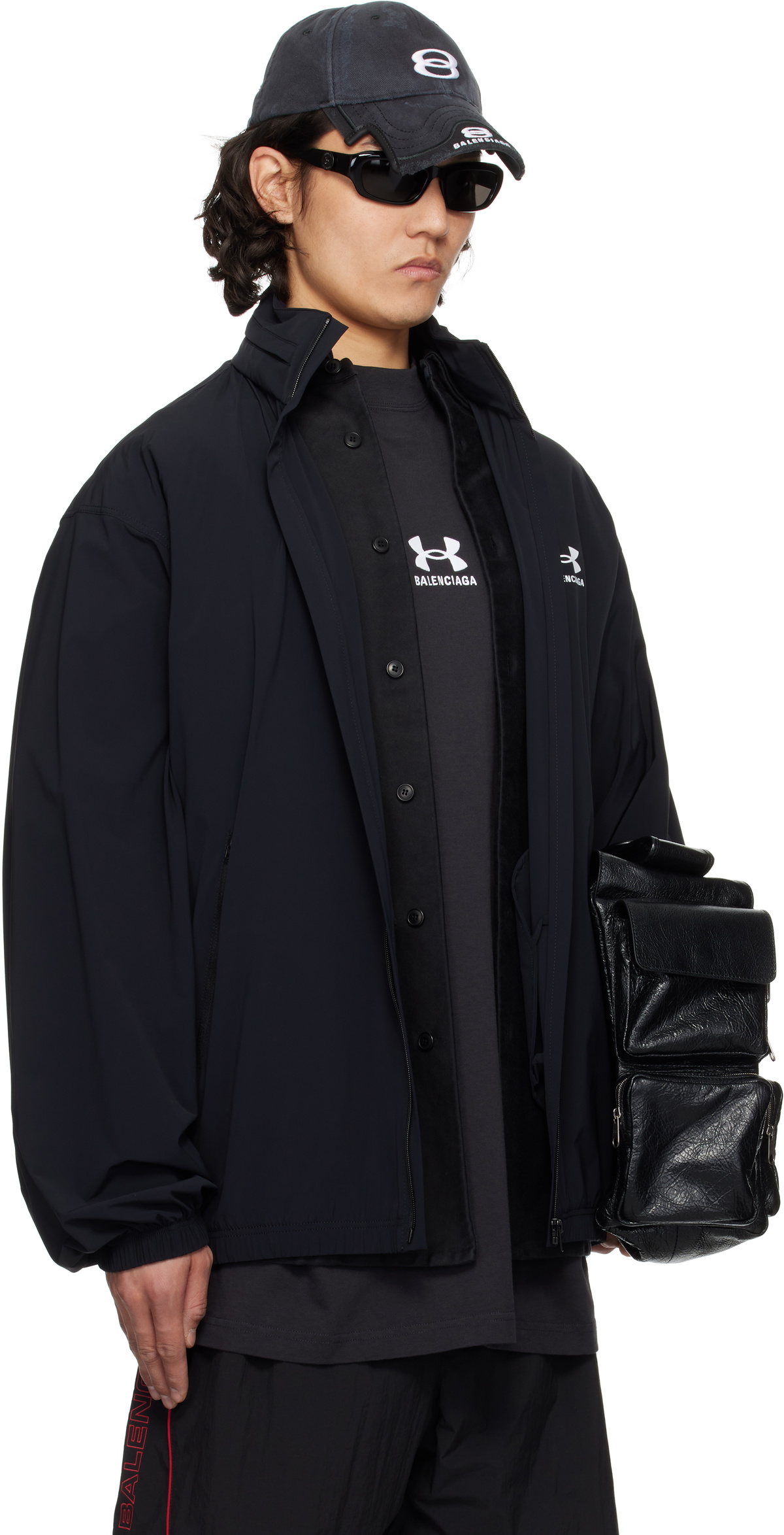 Balenciaga Black Under Armour Edition Windbreaker Jacket Balenciaga
