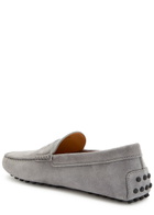 Tods Gommino Suede Loafers Grey
