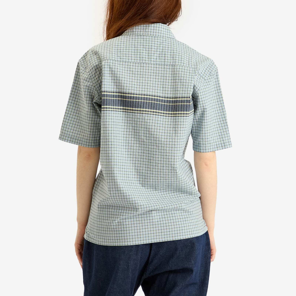 Gramicci Women's Zip Up Wave Shirt in Pacific Plaid