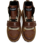 Dolce and Gabbana Brown Trekking Boots