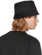 Dsquared2 Black Cotton Bucket Hat