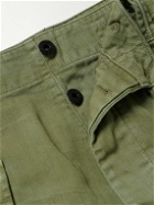 Polo Ralph Lauren - Straight-Leg Herringbone Cotton-Twill Cargo Shorts - Green