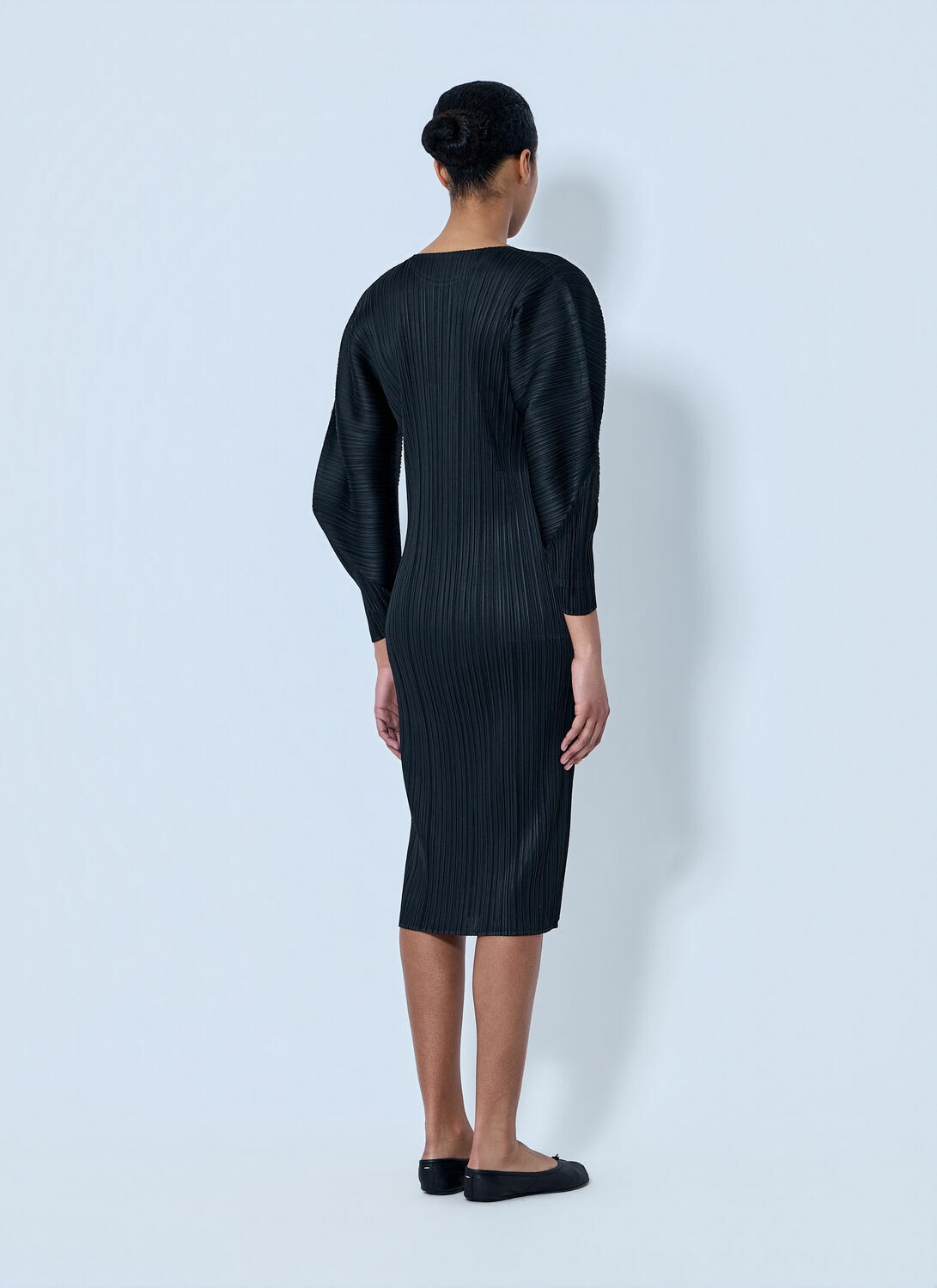 Pleats Please Issey Miyake Pleated Midi Dress