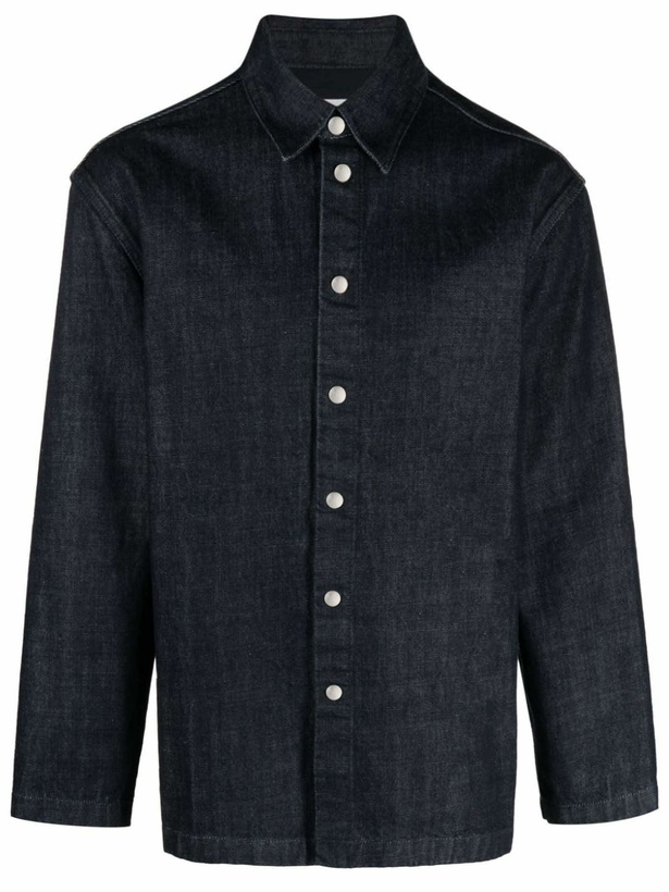 Photo: Jil Sander Midnight Blue Cotton Denim Shirt