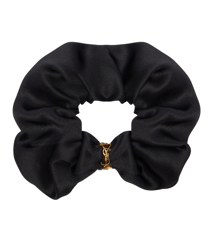 Photo: Saint Laurent Cassandre silk satin scrunchie