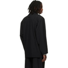 Fear of God Black Wool Ripstop Relaxed Long Blazer