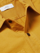 Mr P. - Herringbone Cotton Shirt - Yellow