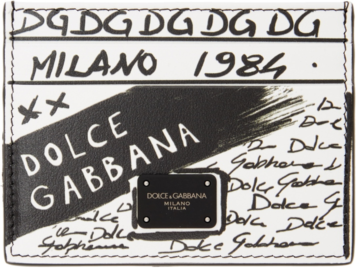 Photo: Dolce & Gabbana Black & White Graffiti Card Holder