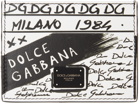 Dolce & Gabbana Black & White Graffiti Card Holder