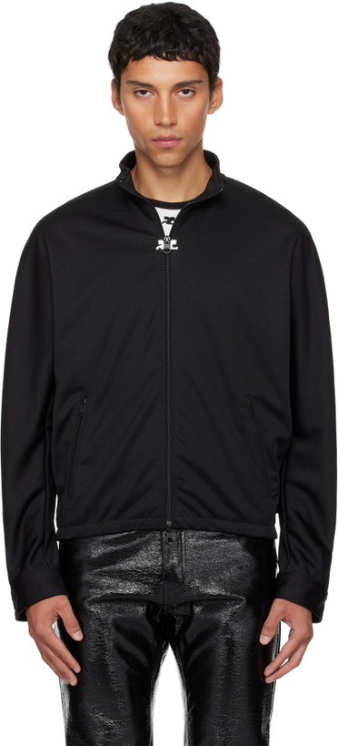 Photo: Courrèges Black Interlock Tracksuit Jacket