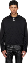 Courrèges Black Interlock Tracksuit Jacket
