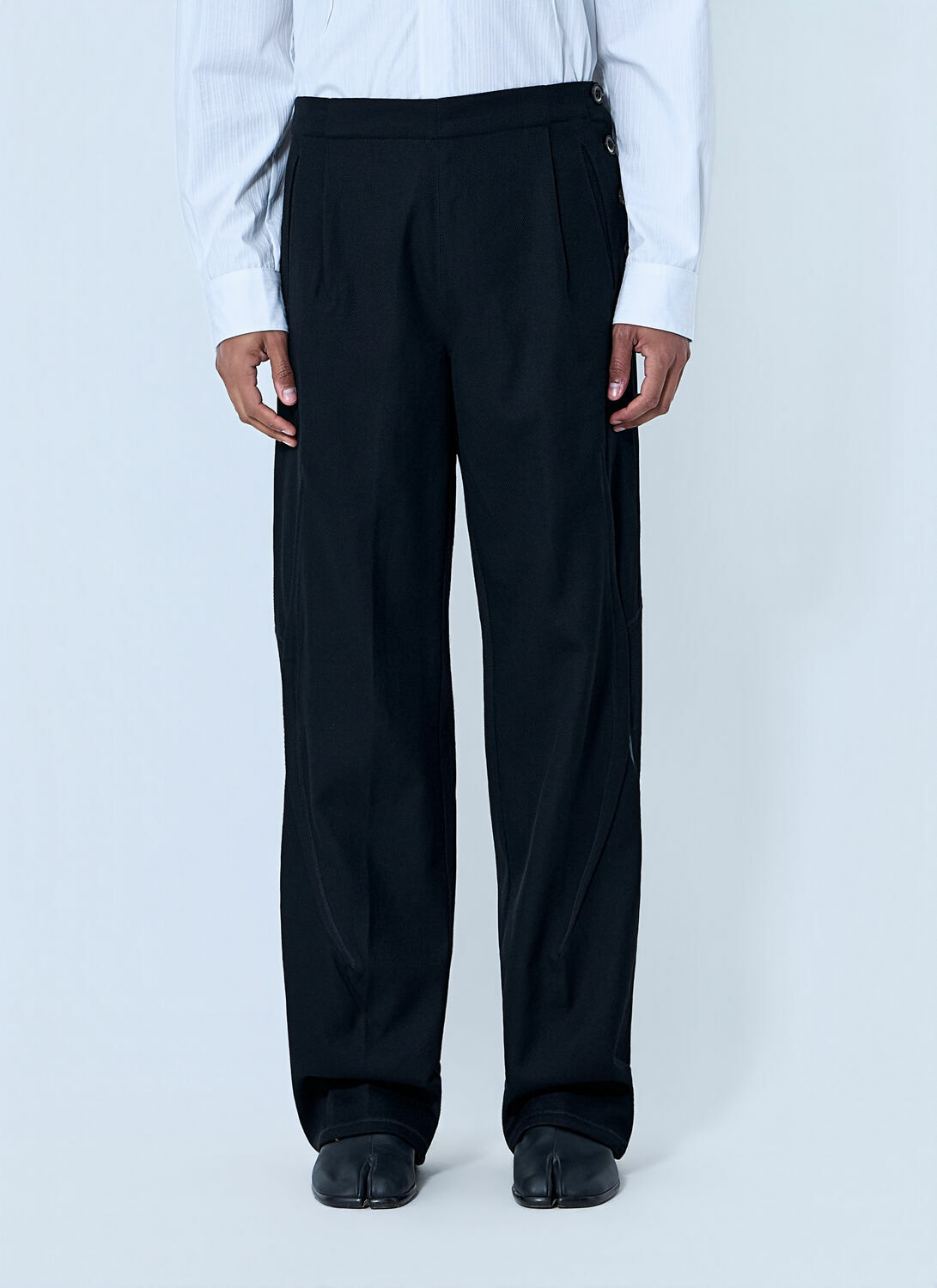 Kiko Kostadinov High-Waisted Pleated Trousers