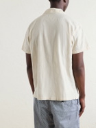 Drake's - Camp-Collar Linen Shirt - Neutrals