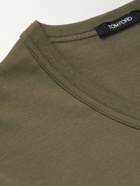 TOM FORD - Stretch-Cotton Jersey T-Shirt - Green