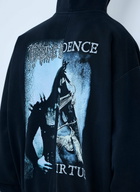 Vetements Cof Cut-Up Zip-Up Hooded Sweatshirt