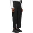 Yohji Yamamoto Black Zipper Pocket Trousers