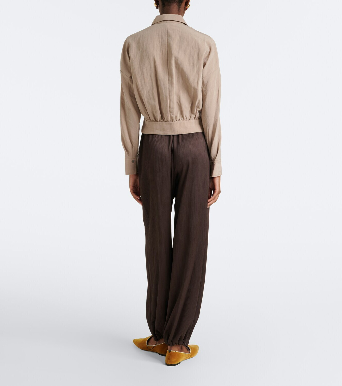 Vince Crinkled plissé balloon pants