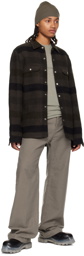 Rick Owens Gray Check Shirt