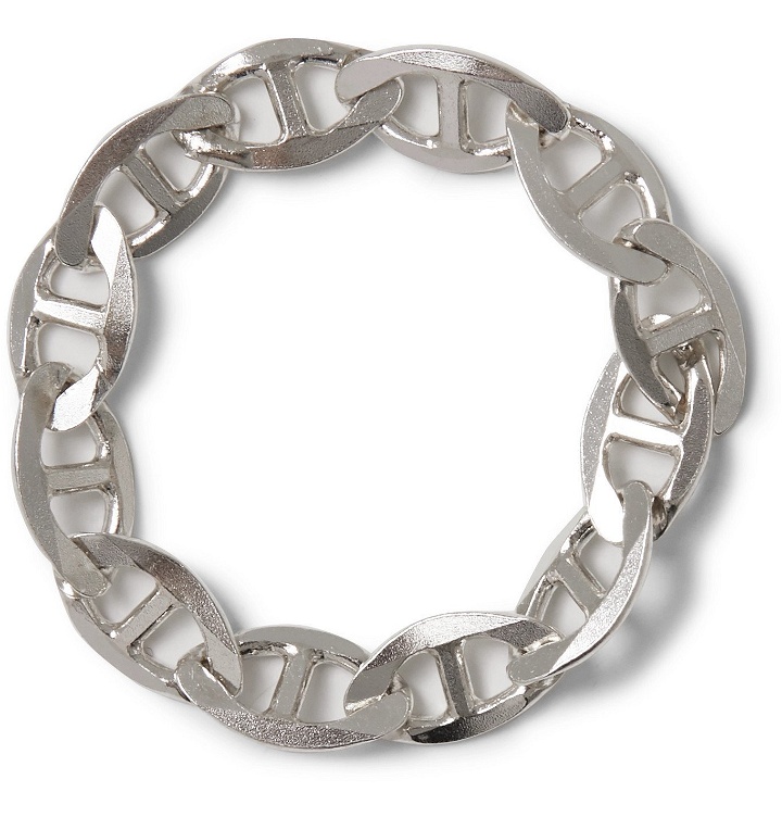 Photo: Martine Ali - Anchor Silver Chain Ring - Silver