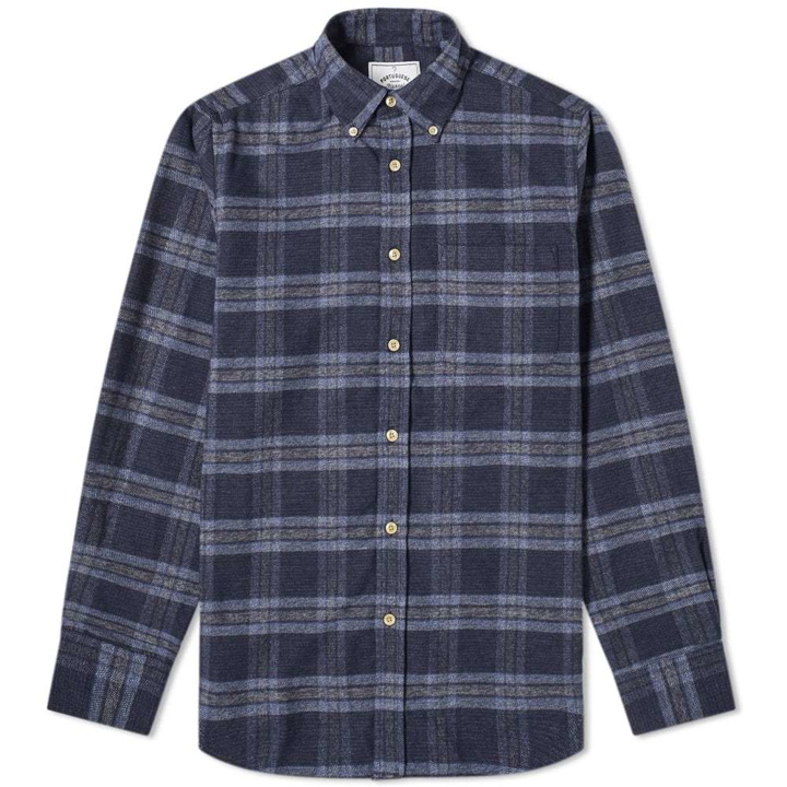 Photo: Portuguese Flannel Abstract Button Down Check Shirt