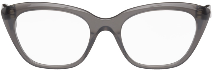 Photo: Balenciaga Gray Cat-Eye Glasses