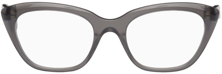 Photo: Balenciaga Gray Cat-Eye Glasses