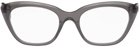 Balenciaga Gray Cat-Eye Glasses