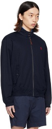 Polo Ralph Lauren Navy Stand Collar Bomber Jacket