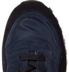 Valentino - Valentino Garavani Rockstud Suede and Shell Sneakers - Men - Navy